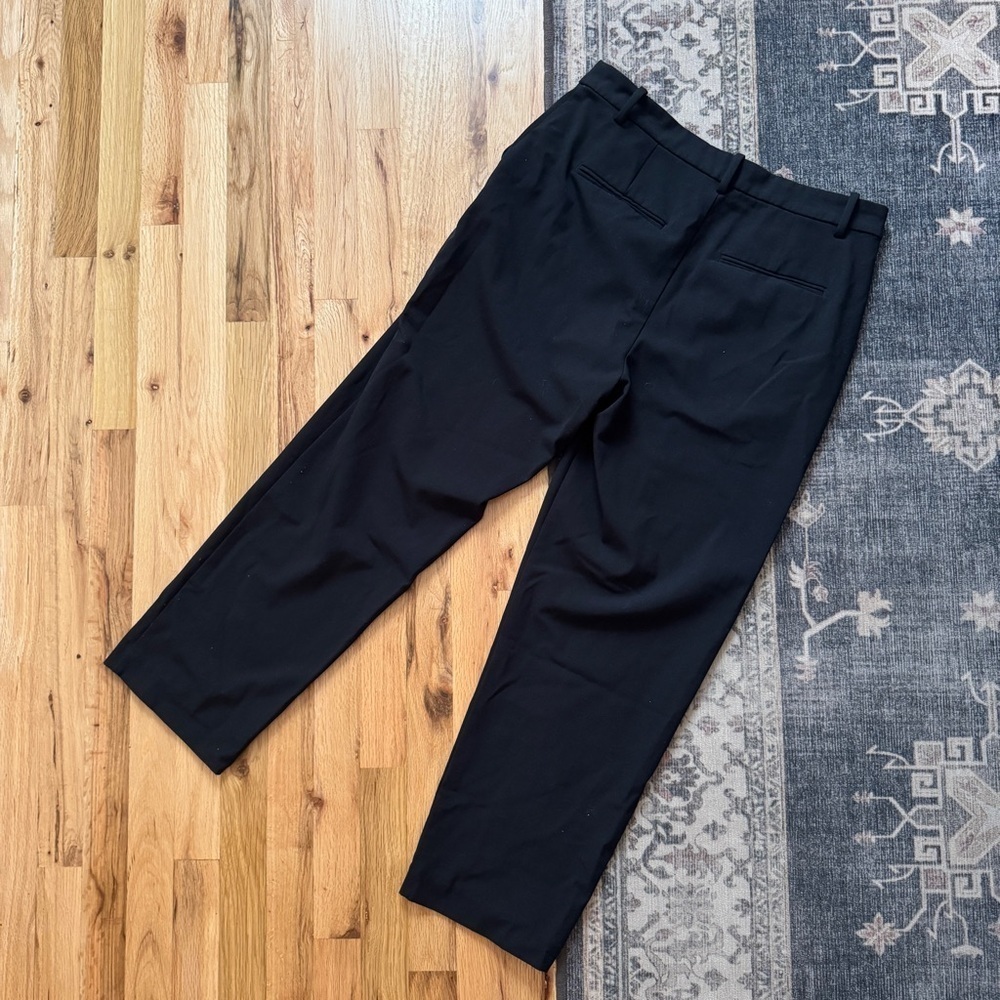 Madewell Black Fairbanks Pintuck Trouser Pants 12 - Picture 5 of 9